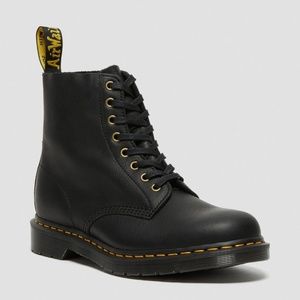 Dr. Martens 1460 Pascal Ambassador Black Leather Lace Up Boots Mens